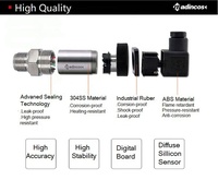 Transmitter Sensor Tekanan Absolut Akurasi Tinggi MPT910: 0.2%FS dengan Output 0-10VDC/4-20mA untuk Cairan, Gas, Uap, Minyak
