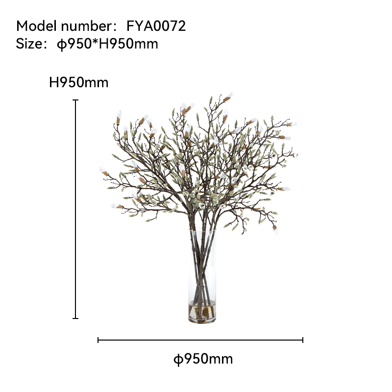 Juegos de flores artificiales de magnolia - FYA0072