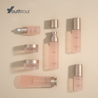 Emballage cosmétique en plastique vide pour lotion, 45 ml, 80 ml, 100 ml, 150 ml, couleur personnalisée, flacon pour soins de la peau avec pompe pulvérisatrice noire, bouchon transparent