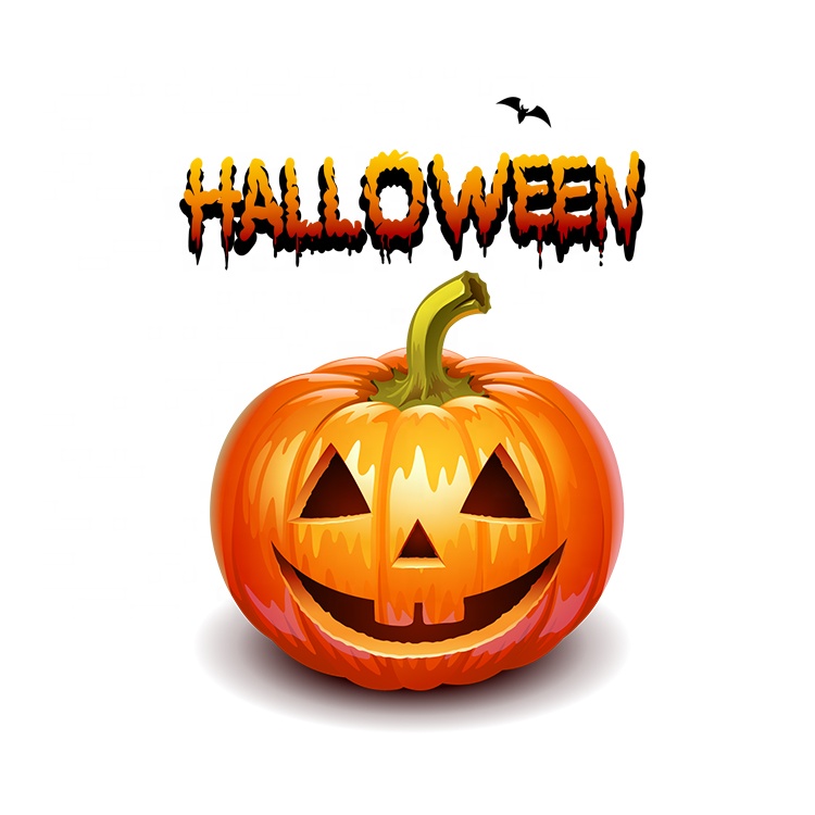 Custom pvc transparent Glass window halloween stickers