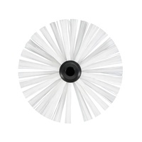 Brosse de nettoyage industrielle pour tuyaux avec poils en nylon, petite roue rotative Picote pour le nettoyage des égouts d'usine