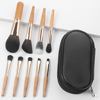 Ensemble de 9 pinceaux de maquillage JLY Mini pour un maquillage exquis, pinceaux de maquillage portables pour les voyages
