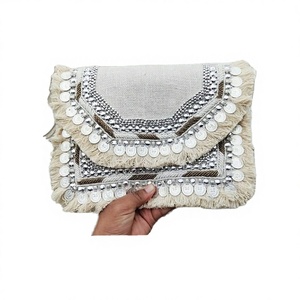 Elegant Hard Case Evening Handbag Fashion Beaded Women Clutch Purse From India Exporter At Bulk Price - Product Image 4