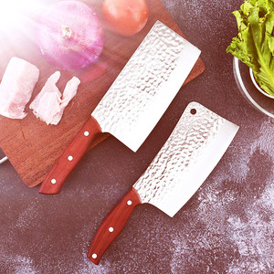 Wholesale kitchen <b>knife</b> set, hammered forged stainless steel slicing, meat cutting, cleaver, <b>bone</b>-chopping <b>knife</b> set, two-piece - Product Image 5