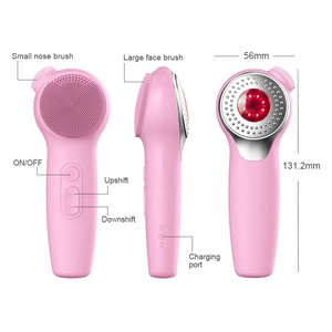 Brosse nettoyante électrique rechargeable en silicone pour le visage, étanche, outil de soin de la peau, instrument de <span class=keywords><strong>nettoyage</strong></span> du visage - Product Image 2
