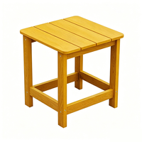 Chaise Adirondack de style populaire, table d'appoint simple, tables d'appoint en plastique ou en bois, disponibles en plusieurs couleurs