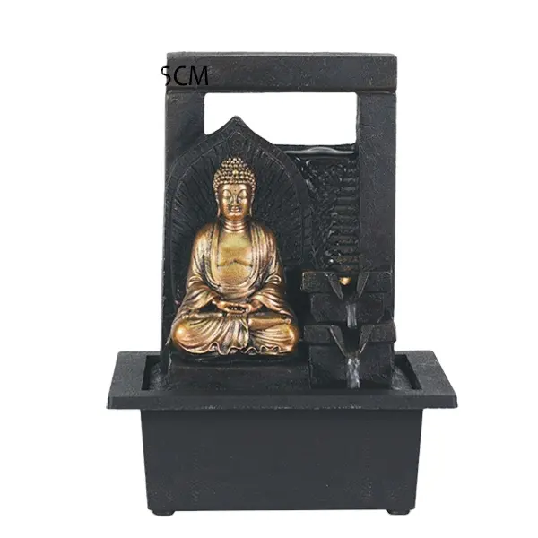 Estatua de Buda de resina, fuente de agua, estatuas de dioses hindúes de poliresina, venta al por mayor