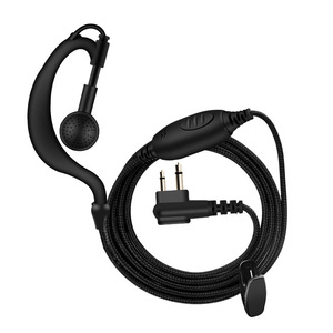 Walkie Talkie Headset Earphone <b>Cable</b> 95cm With Ear Hook For Baofeng BF 888S Radio Networks Plastic Material - Product Image 5