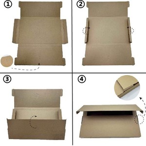 Caja de Cartón Plegable Zhongying 160110130, Tres Capas, Papel Kraft de Doble Cara, Embalaje General, Caja para Libros y Artículos Pequeños - Product Image 2