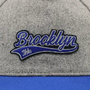 Cappello da camionista in maglia di cotone personalizzato con Logo personalizzato con Logo ricamato in lana di dimensioni regolabili con coda di cavallo cappellino da Baseball