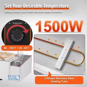 เบนมารีเทอร์โมสแตท1500W สแตนเลสสตีลสำหรับโรงแรม - Product Image 3