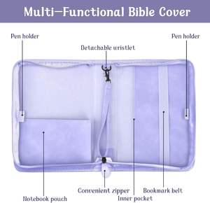 Muestra Gratis, Increíble Oferta en una Funda Protectora para Biblia con Bolsillo Frontal y Asa para la Iglesia - Product Image 5