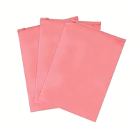 Sacs Ziplock en Plastique Rose Personnalisés 100 Pièces Haute Résistance Imperméables Refermables pour l'Emballage de Vêtements