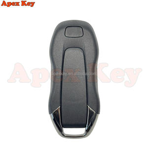 Carcasa de Repuesto para Llave de Coche Por-sche de Alta Calidad con Adhesivo, Material ABS, Color Negro, 4 Botones - Product Image 5