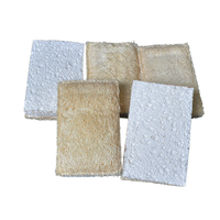 Natural Wood Pulp CottonセルローススポンジLoofah Plastic Free Cellulose Dish Sponge Cloth With Loofah Scourer