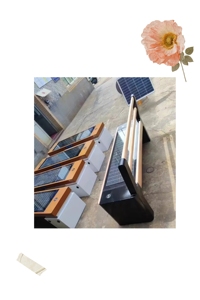 Banc de Parc Commercial Extérieur Intelligent à Énergie Solaire en Acier Inoxydable Étanche avec Recharge Sans Fil WiFi pour Espaces Publics - Product Image 5