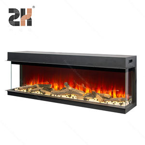 Cheminée électrique à flamme LED à chauffage 3 côtés de haute qualité avec contrôle par application WIFI Utilisation hôtelière Thermostat réglable 1500W - Product Image 2