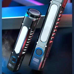 Linterna LED EDC Recargable con Batería de 5000mAh 21700, Carga USB Tipo-C, Base Magnética y Luz Lateral COB - Product Image 6