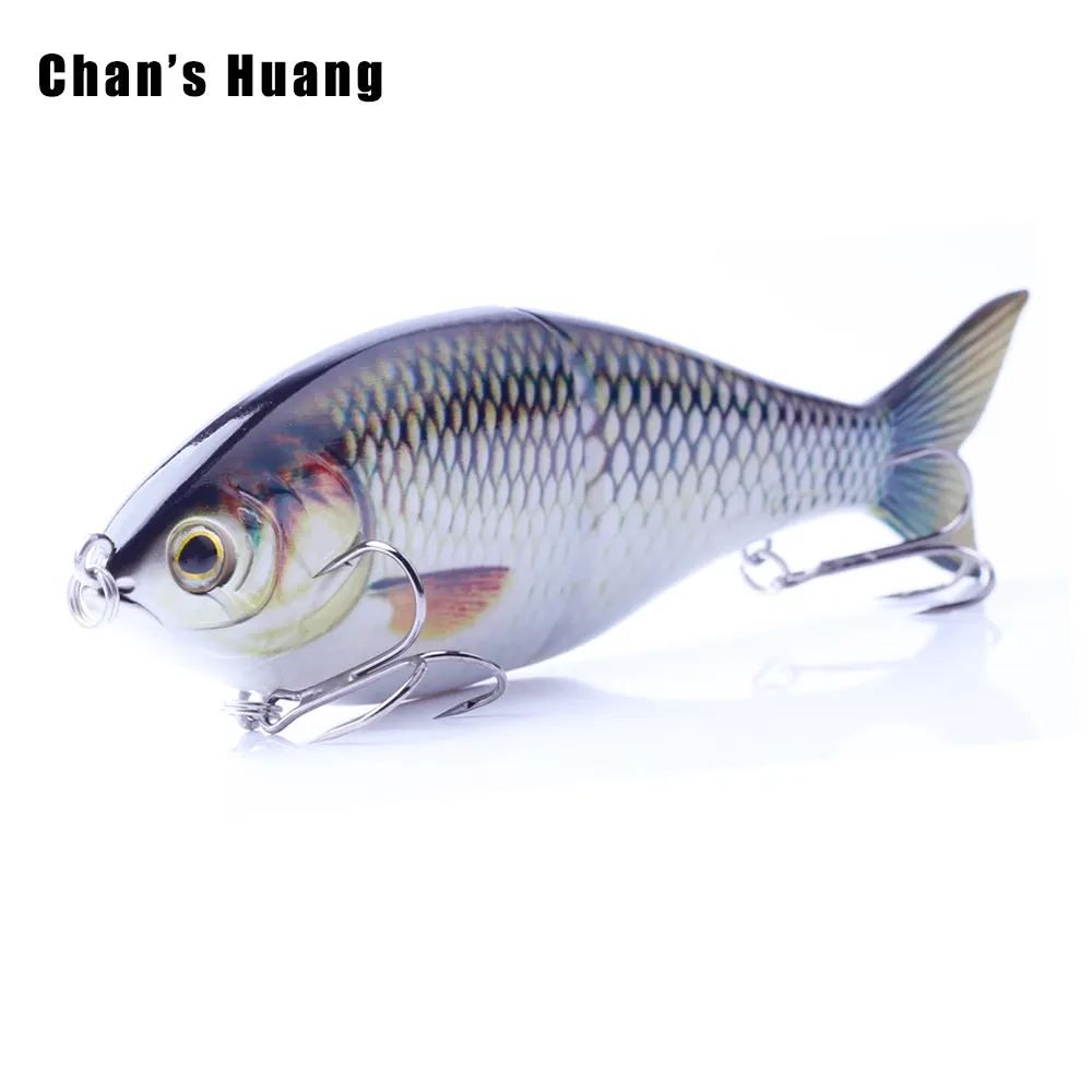 Chan's Huang New Artificial 17.8CM 82G Hard Plastic Handmade Fishing Lure 2 Segmentd Big Game Glider Shad Multi Jointed Swimbait