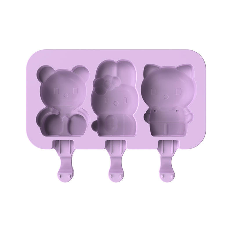 3 consecutive kt cartoon ice cream molds