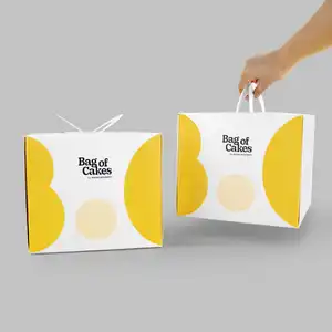 Caixa De Cupcake Personalizada Com Janela, embalagem De Pastelaria De Biscoito De Papel, tratar Caixas De Bolo De Embalagem De Alimentos Personalizadas
