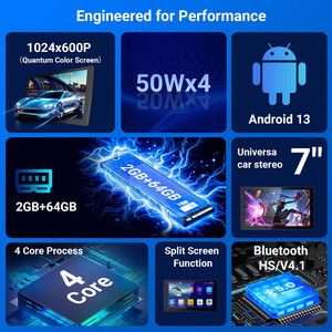 Haudio CA07 <span class=keywords><strong>7</strong></span> pollici IPS schermo doppio Din Car Stereo Android 2 Din GPS navigazione Radio DSP amplificatore OBD2 RGB auto per lettore DVD - Product Image 4