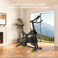 Vélo de spinning professionnel pour centre de fitness avec guidon réglable en hauteur, pédalage silencieux et coussin confortable