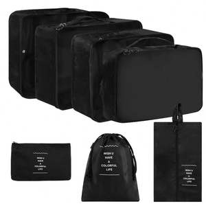 6 PCS Travel <b>Storage</b> Bag Set for Clothes Tidy Organizer <b>Suitcase</b> Pouch Travel Organizer Bag Case Shoes Packing Cube Bag - Product Image 4