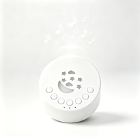 Machine à bruit blanc portable alimentée par batterie, haut-parleur d'aide au sommeil avec minuterie intelligente et veilleuse RVB pour un meilleur sommeil
