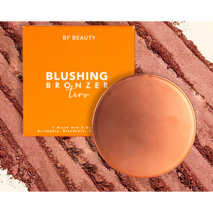 Palette de fard à joues bronzante à usage multiple Professional <span class=keywords><strong>Butter</strong></span> Luminous Note Makeup Foundation Blushing <span class=keywords><strong>Bronzer</strong></span> Duo For Black Skin - Product Image 1