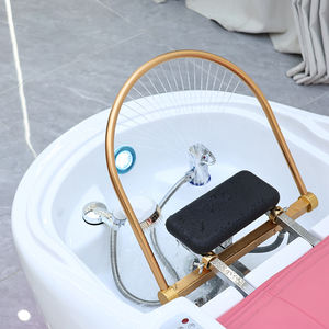 Moderne Kosmetiksalon-Möbel in Rosa, Leichter Salon-Shampoo-Stuhl, Bett, Luxuriöser Elektrischer <span class=keywords><strong>Massage</strong></span>-Waschstuhl mit Wasserzirkulation - Product Image 4