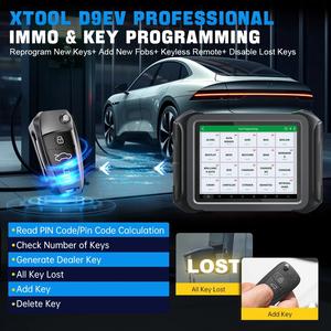 XTOOL D9EV D9 EV适用于特斯拉/比亚迪新能源汽车和带电池组检测的汽油汽车诊断工具 - Product Image 2