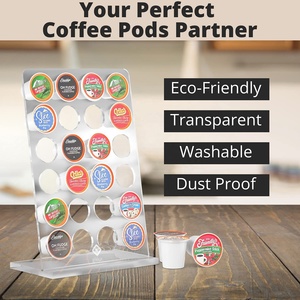 Encimera personalizada acrílico transparente K Cup Nespresso soporte de almacenamiento de cápsulas de café soporte para cápsulas de café - Product Image 4