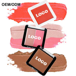 Personnalisez votre marque Palette de contour de fard à joues crème personnalisée de marque privée scintillante imperméable longue durée Vente en gros - Product Image 1