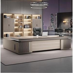 Tối giản đơn giản Thiết kế sang trọng cao cấp gỗ CEO bàn hiện đại sang trọng văn phòng nhà nhập khẩu nghiên cứu Bàn máy tính - Product Image 5