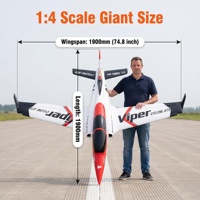 Avion RC à turbine Viper personnalisé de 1900 mm d'envergure, PNP, haute vitesse, acrobaties, composite, CE RoHS OEM ODM