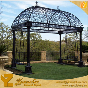 Meubles d'extérieur en métal <span class=keywords><strong>forgé</strong></span> Antique, gazébo de jardin en fonte, vente en gros, - Product Image 6