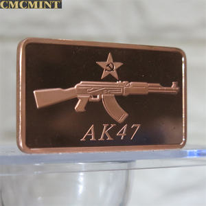 Monedas blancas de cobre de 1 onza, barra de cobre fina 999, viene con monedas de cobre antiguo AK47 - Product Image 4