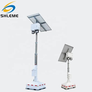 Portable CCTV Camera Tower Mini Security Tower 4m Mast for Construction - Product Image 2