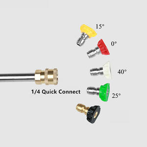 Nettoyeur haute pression électrique pour voiture <span class=keywords><strong>Lance</strong></span> à jet métallique avec 5 embouts de buse rapides et pulvérisateur à angle réglable Tige incurvée - Product Image 2