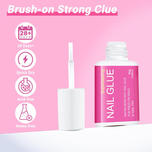 Colle à ongles non toxique 8g à tenue forte, colle longue durée pour faux ongles, colle à appliquer au pinceau, très vendue - Product Image 4