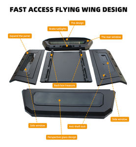 Ford Maverick Ranger <span class=keywords><strong>GMC</strong></span> Colorado <span class=keywords><strong>Sierra</strong></span> 1500 Ute accessoire toit rigide auvent camping-car cuisine étagère Topper pick-up camion lit - Product Image 5