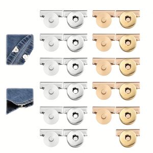 12 Broches Magnéticos de Zinc, Hebillas Metálicas Sin Costuras, Cierres para Bolsos, Carteras, Ropa, Manualidades, Botones a Presión Multifuncionales - Product Image 1