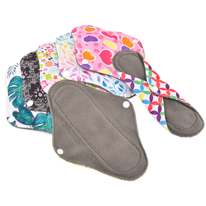 Almohadillas menstruales de bambú lavables reutilizables EASYMOM, almohadillas sanitarias de flujo pesado, almohadillas reutilizables de tela para mujer - Product Image 4