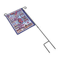 Drapeaux de jardin en toile de jute à double face avec impression couleur personnalisée pour la décoration de la cour