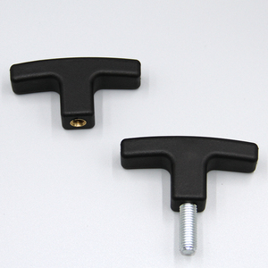 Hz102006 Premium <strong>Black</strong> Nylon T-Shaped Machine Tool Handle <strong>Drawer</strong> Cabinet Plastic Wing T <strong>Knob</strong> - Product Image 1