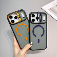 Coque magnétique translucide antichoc pour iPhone 17 Pro Max, compatible également avec iPhone 15 Pro Max, 13, 14, 16, avec support d'objectif, et accessoires pour Samsung S26, 25, 24 Ultra