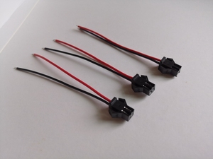 SM2.54 2-Pin Steckverbinder mit 2,54mm Abstand, SM-Stecker auf Offenes Batterieladekabel 100mm - Product Image 2