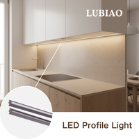 Profilé LED pour éclairage sous-meuble de cuisine, installation réglable, solution d'éclairage pour meubles YB1019-42
