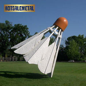 Sculpture extérieure moderne en métal, résistante aux intempéries, art de jardin écologique, statue en acier artisanale pour la décoration de patio/ pelouse - Product Image 3